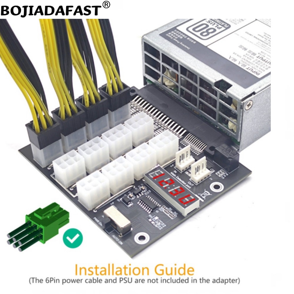 2400W Server Psu Breakout Board - Carte de distribution d'alimentation pour serveur,