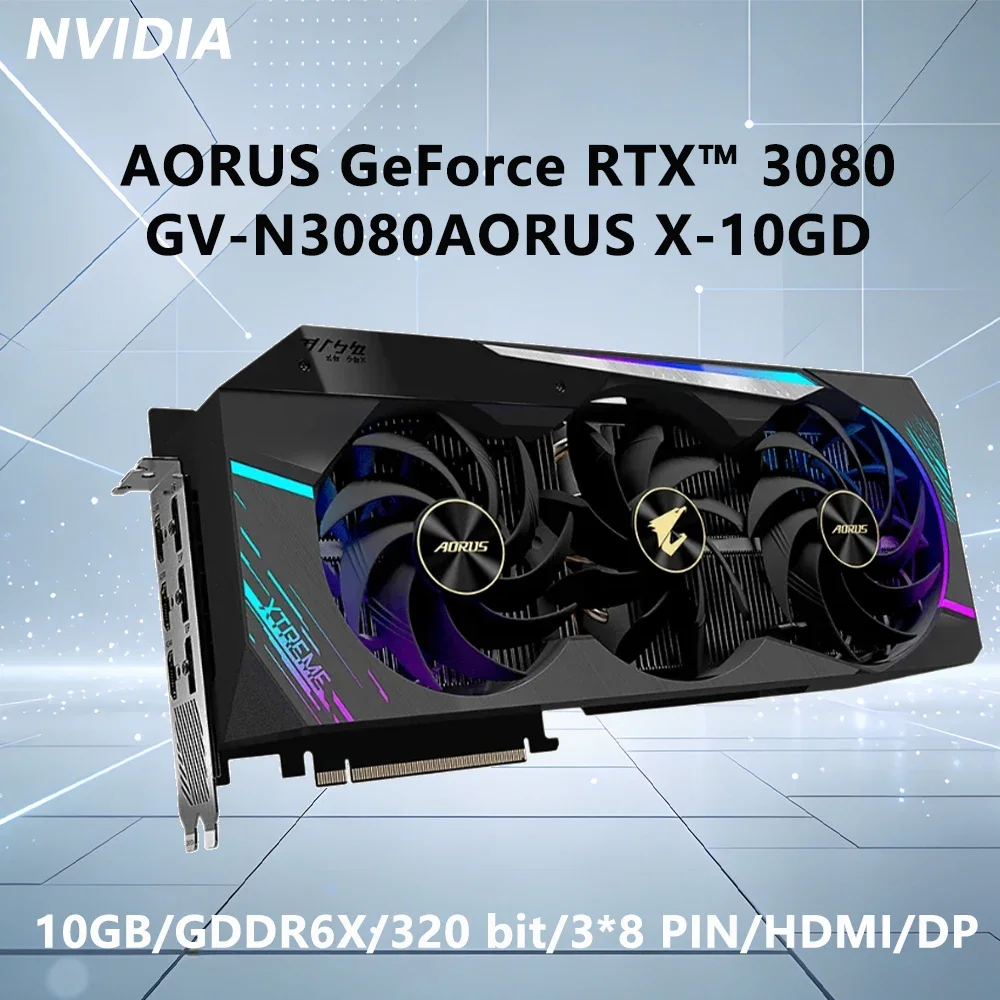 Rtx 3080 10Gb Gpu - Carte graphique GIGABYTE NVIDIA AORUS RTX